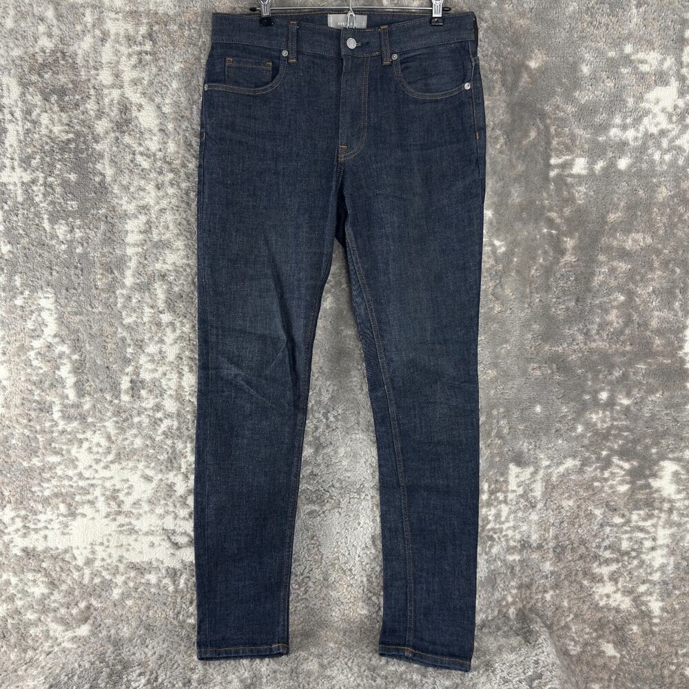 Everlane Size 31x32 Minimalist Casual Denim SKinny Jeans Gray Blue‎ Pants Button